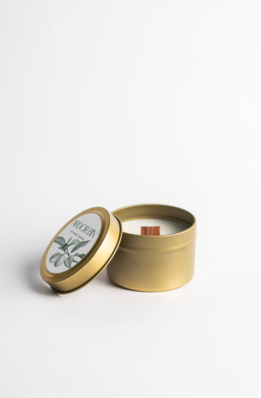 Citrus Gale Gold Travel Candle - Ardor Bin