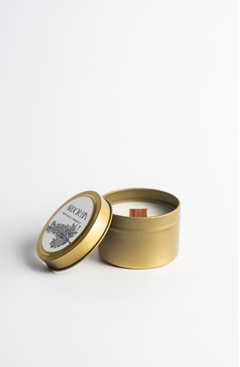 Botanic Forest Gold Travel Candle - Ardor Bin