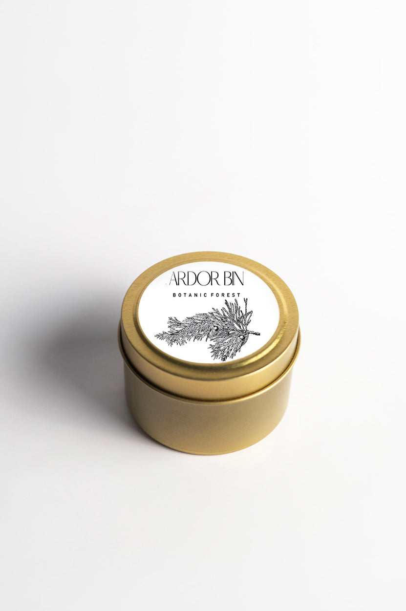 Botanic Forest Gold Travel Candle - Ardor Bin