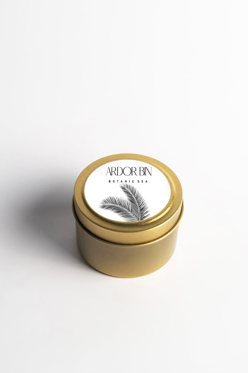 Botanic Sea Gold Travel Candle - Ardor Bin