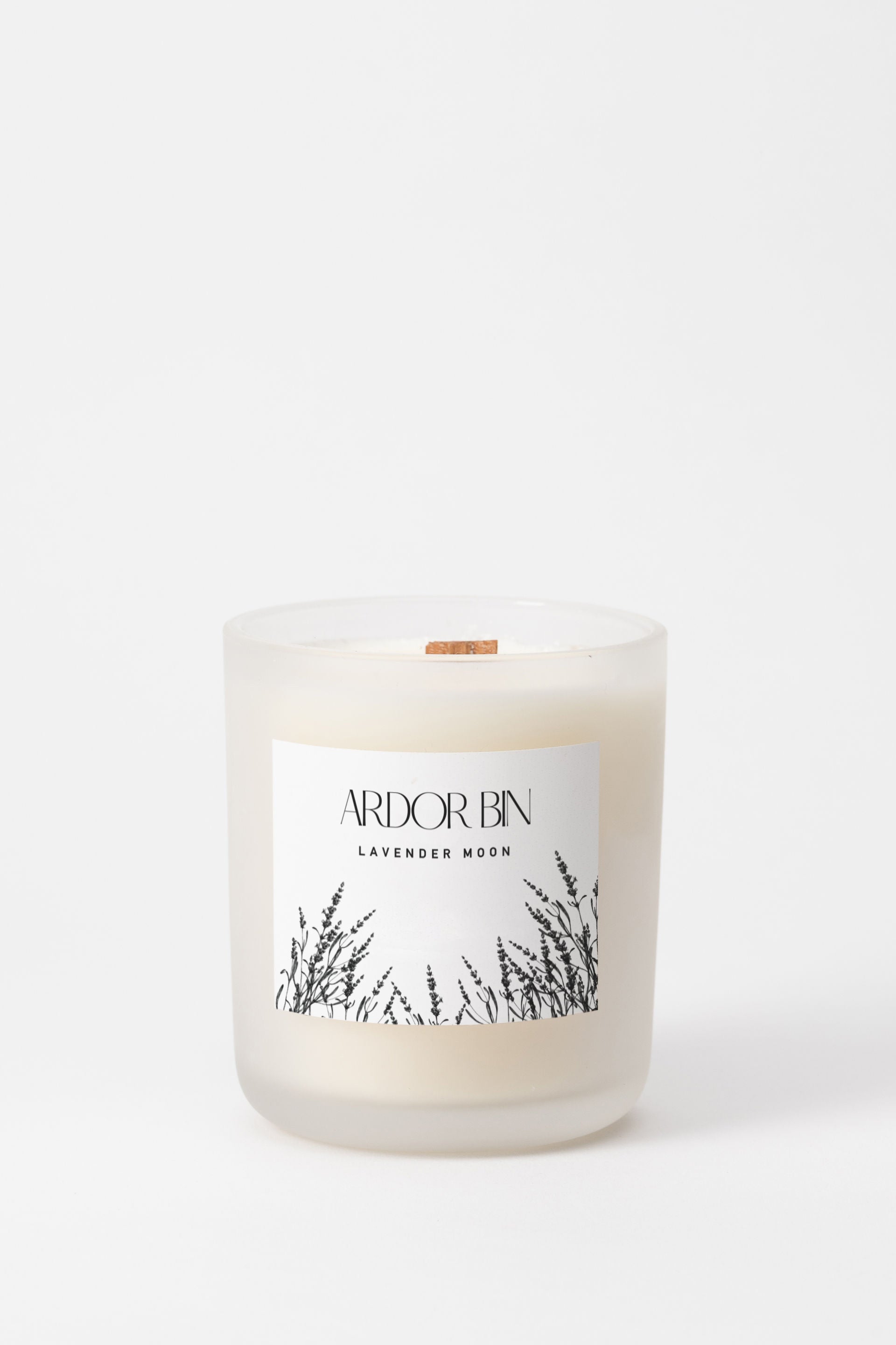 "Lavender Moon" Wood Wick Botanical Candle - Ardor Bin 